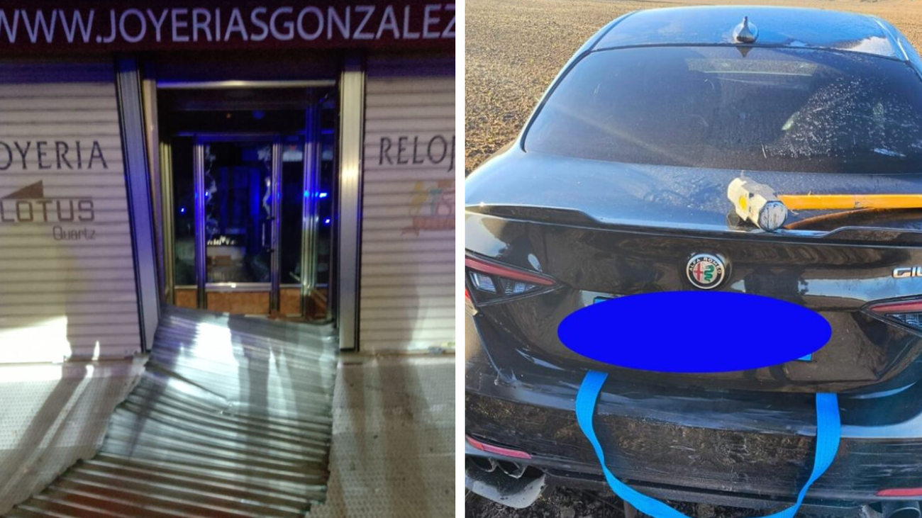 Alunizaje y tiroteo en una joyería de Coslada