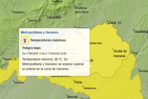 Activado el aviso amarillo por altas temperaturas en Coslada según el Ayuntamiento
