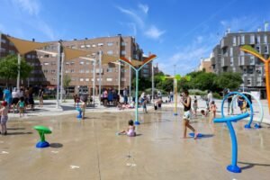 Coslada abre mañana los Juegos del Agua en la Plaza del Mar Caribe hasta septiembre