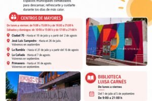 Coslada amplía su red de refugios climáticos con siete espacios municipales reforzando su estrategia frente a las altas temperaturas