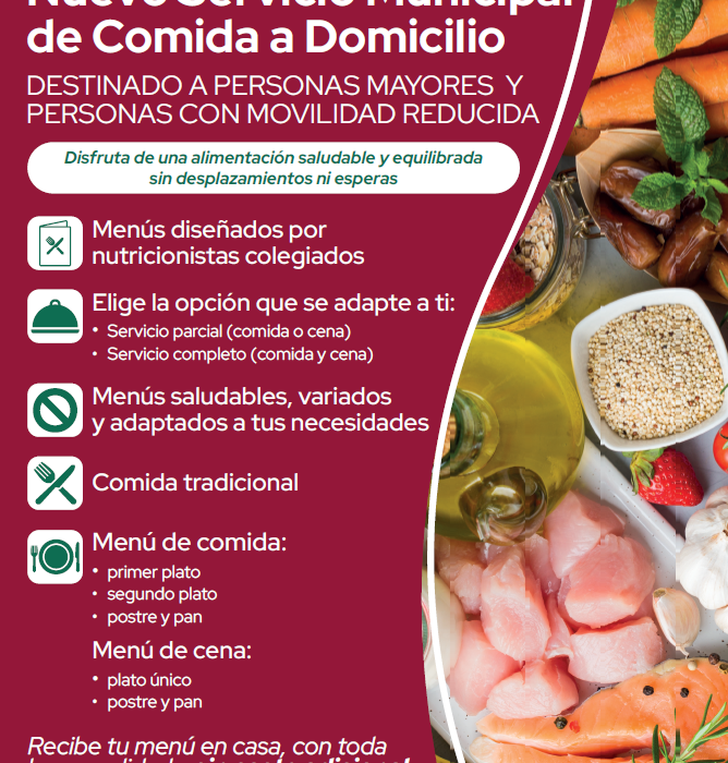Coslada pone en marcha un nuevo Servicio Municipal de Comida a Domicilio y el servicio comenzará el 1 de septiembre